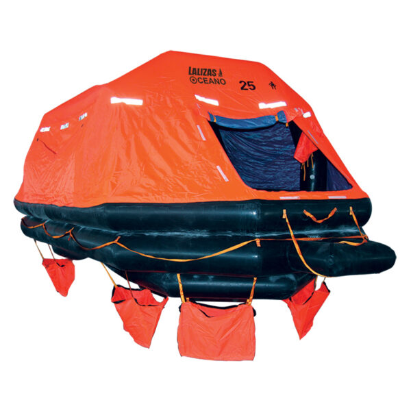 Balsa LALIZAS SOLAS OCEANO,TOB Tipo autoadrizable,100prs,canister (A)