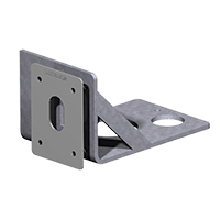 Soporte popa molinete Doradi, inox 316, con roldana