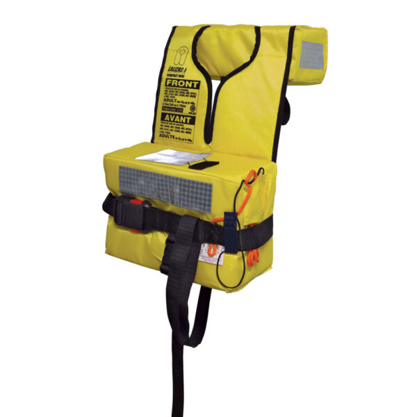 Chaleco salvavidas plegable de espuma Compact Mini LALIZAS, SOLAS/MED, Adulto, Amarillo