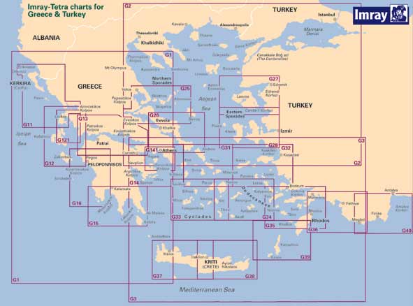 Tetra Chart Greece G34, "Southeastern Cyclades", Imray