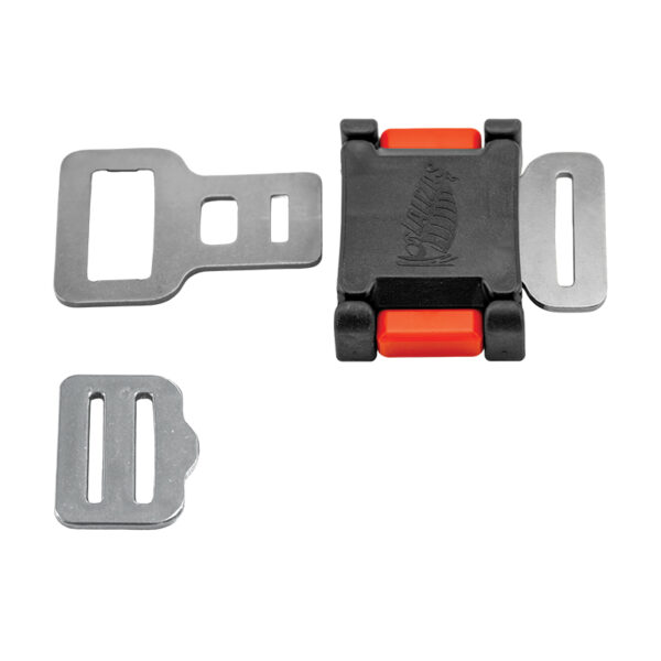 Hebilla de seguridad, con cierre lateral metálico SS 304, para cincha de 30 mm