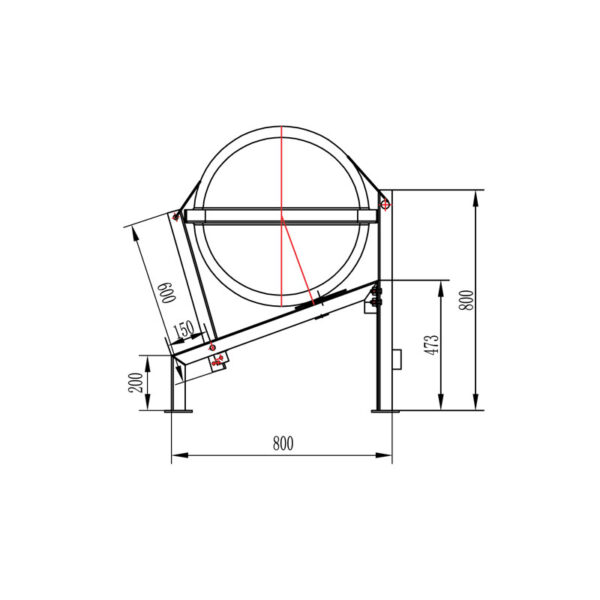 Cuna para Balsa Salvavidas Inclinada, Galvanizada