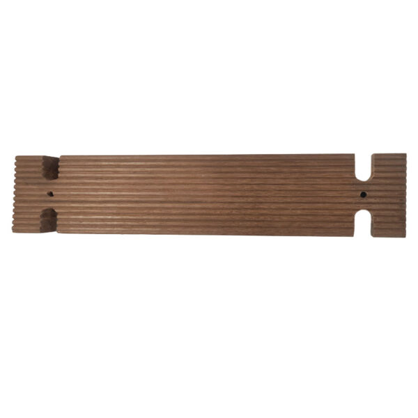 Peldaño de madera plano de repuesto, 30x120x530 mm, con etiqueta de designación