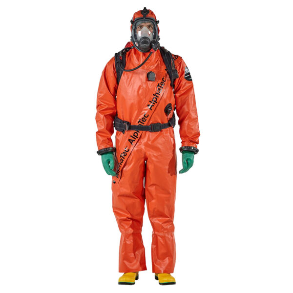 Traje quνmico Gas Tight, AlphaTec, TR, tipo ligero, L, naranja