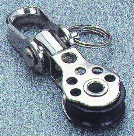Swivel ball bearing block with sackle,17mm, Diam. 5mm