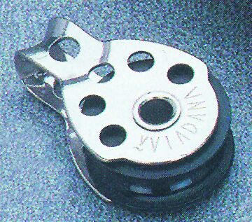 Single block with balls, 25mm Diam. 8mm
