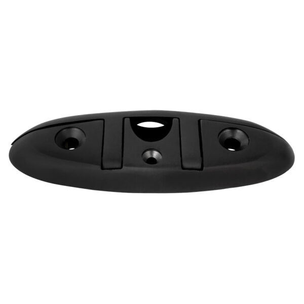 Cornamusa plegable, inox 316, 152mm, negra