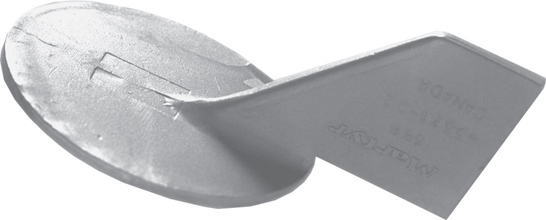 Finshape anode, for Yamaha, 0,48kg