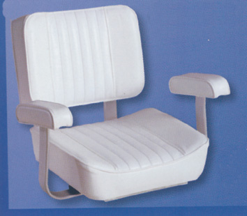 Deluxe Captain chair, white, Springfield