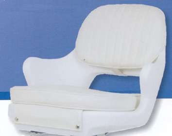 Yachtsman chair, w/ cushion white, Springfield
