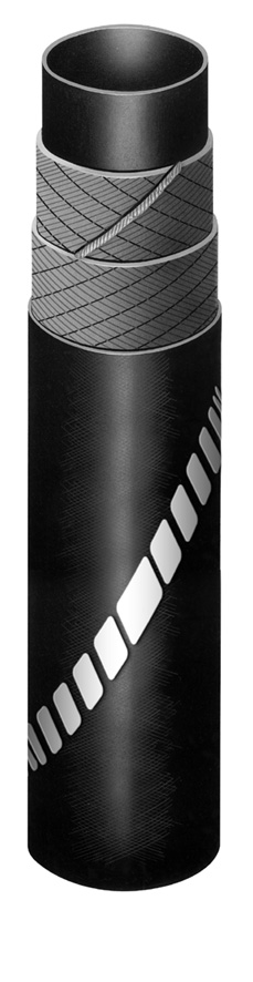Fuel delivery hose fire resistant CARBO/7840/A1, ISO, Diam. int 38mm (1 1/2'') ext 52mm