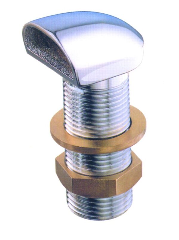 Scupper "Space" set, chromium plated brass, 1"