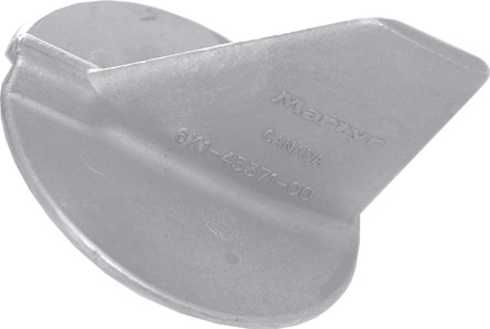Finshape anode, w/ counter rotationm for Yamaha, 0,42kg