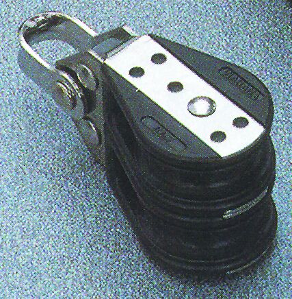 Double ball bearing block, 28mm, Diam. 8mm