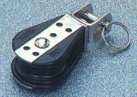 Single swivel ball bearing block without balls, 22mm Diam. 6mm