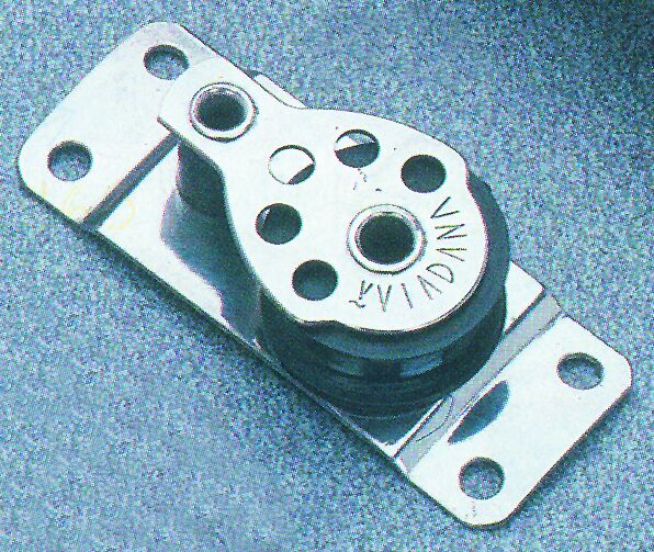 Single block on curved base (1"X2 1/2"), 25mm Diam. 8mm