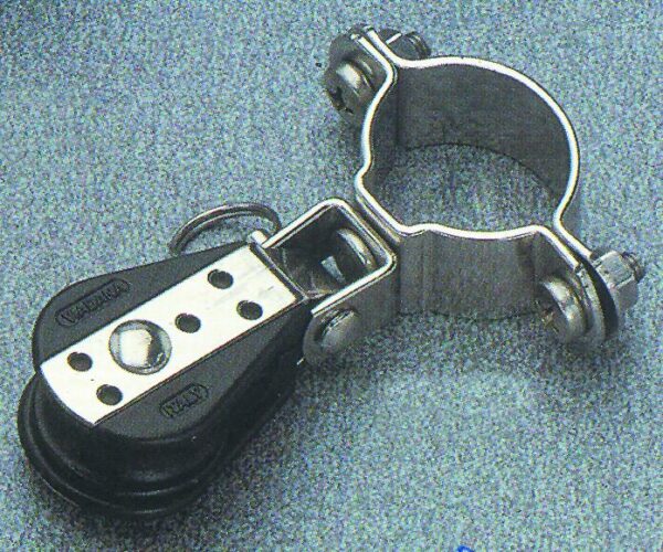 Swivel ball bearing block on curved base, 22mm Diam. 6mm