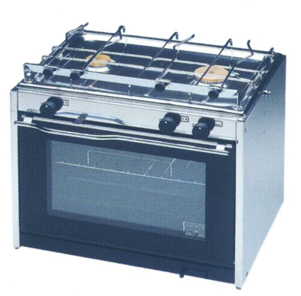 Cooker w/ oven & 2 burners, 500x435x400mm, 21kg