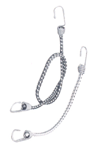 Luggage Stretchcords, Ø9,5mm, L. 20''-40'', 510mm-1020mm