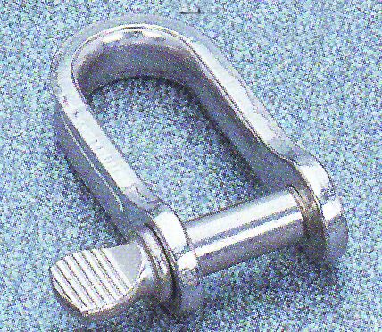 Shackles, U shape, Diam. 6mm, B 14mm, H 28mm
