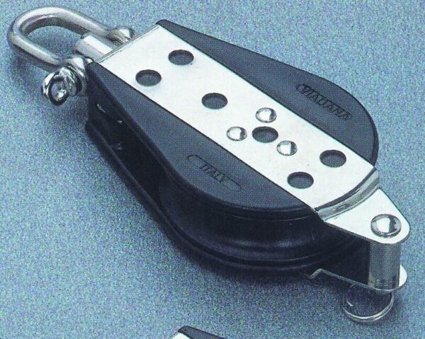 Single swivel ball bearing block with becket,76mm, Diam. 14mm