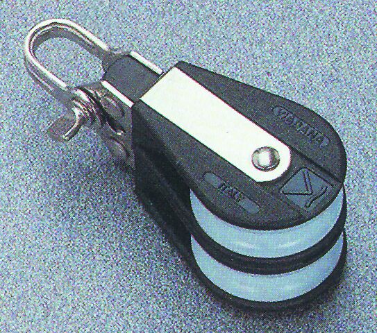 Double ball bearing block, 34mm, Diam. 8mm