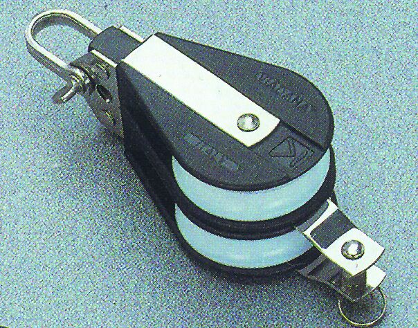 Double ball bearing block with becket,Diam. 57mm, Diam. 12mm