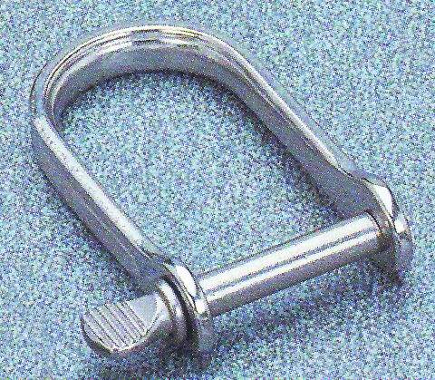 Shackles, U shape, Diam. 5mm, B 22mm, H 37mm