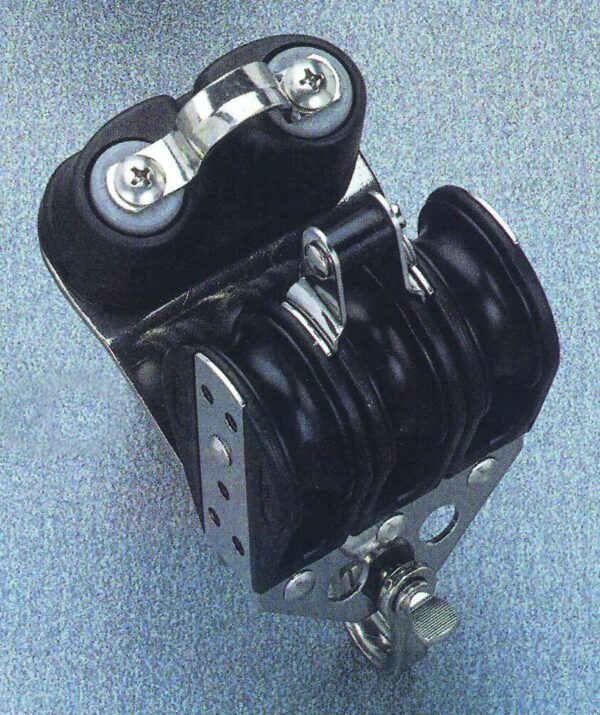 Ball bearing block triple with becket-carbon fibre ball , Diam. 38mm, Diam. 10mm