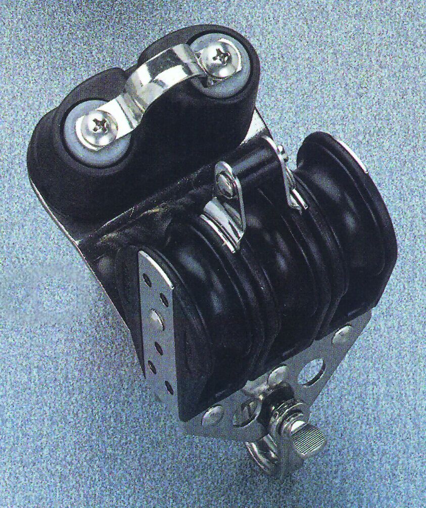 Ball bearing block triple with becket-carbon fibre ball , Diam. 38mm, Diam. 10mm