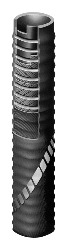 Marine wet exhaust hose SCAMO/SP/CAJ, Int. Diam. 40mm, rubber