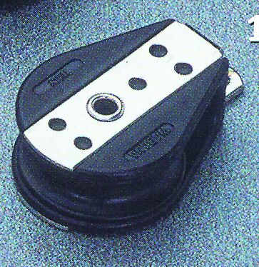 Single ball bearing cheek block 38mm,Diam. 10mm