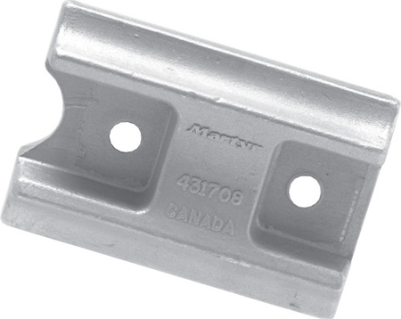 Curved block anode, for Johnson, 0,27kg