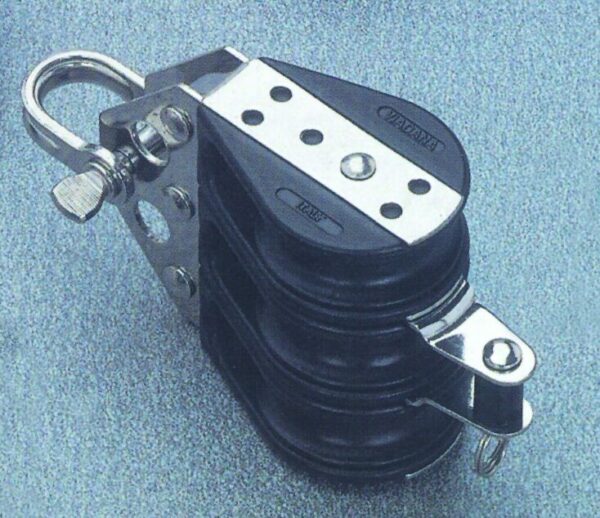 Triple ball bearing block with beckett, Diam.38mm, Diam. 10mm