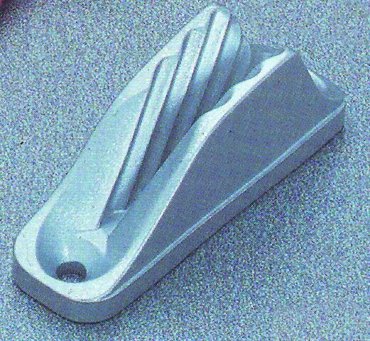 Clamcleat(aluminium),Diam. 6-12mm, Diam. hole 6 mm