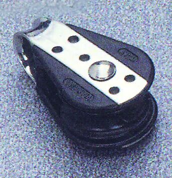 Single ball bearing block, Diam. 22mm, Diam. 6mm