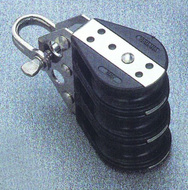 Trible ball bearing block, Diam. 38mm, Diam. 10mm