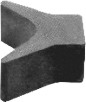 Bow stop molded rubber, 76(W)x95(D)x79(H)mm