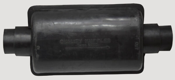 Neoprene muffler, Int. Diam 60/70mm, L268mm, W170mm