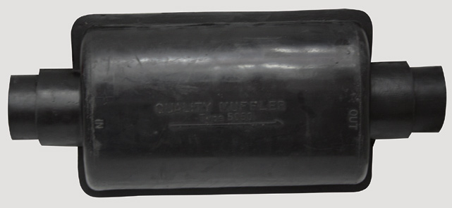 Neoprene muffler, Int. Diam 60/70mm, L268mm, W170mm
