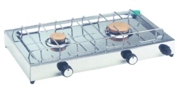 Cooker w/ 2 burners, 557x280x104mm, 3 kg