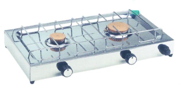 Cooker w/ 2 burners, 557x280x104mm, 3 kg