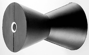Rubber Bow Roller 1,9cm (6/8'') Hole, ∅12,5cm, L17,7cm