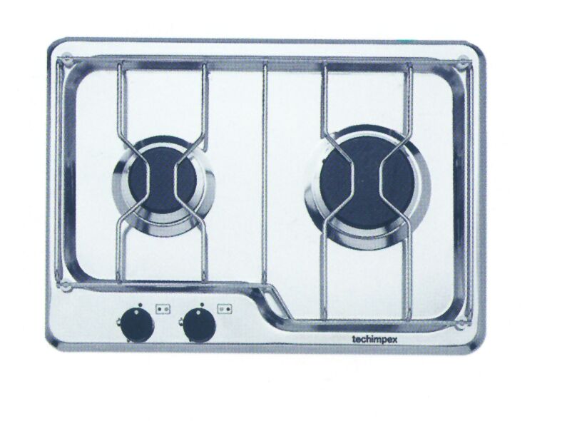Built in hob w/ 2 burners, 470x340x65mm, 2,5 kg