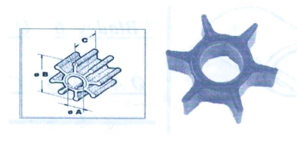 Impulsor CEF para Motor Mariner-Merc&Suz Ø19 51,8Χ19,05