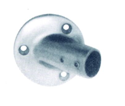 45o Round base, AISI 316, tube 22mm