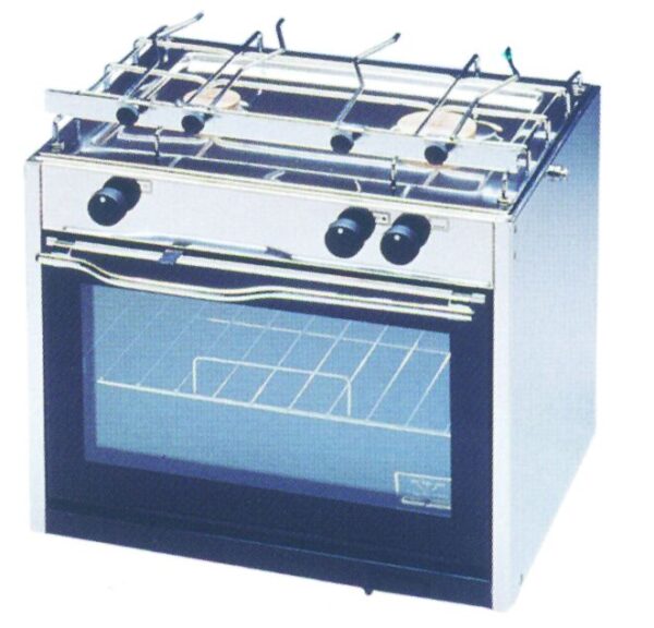 Cooker w/ oven & 2 burners, 450x390x370mm, 21kg