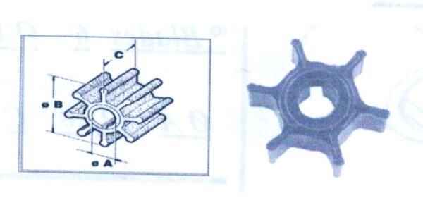 Impulsor CEF para Motor Marin & Yamaha Ø11 40Χ12,6