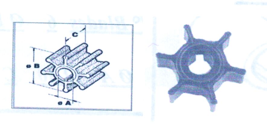 Impulsor CEF para Motor Marin & Yamaha Ø11 40Χ12,6