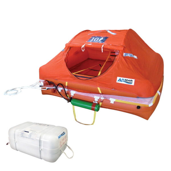 Balsa salvavidas ARIMAR OCEANUS C IT 10, contenedor